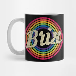 Brix - Retro Rainbow Faded-Style Mug